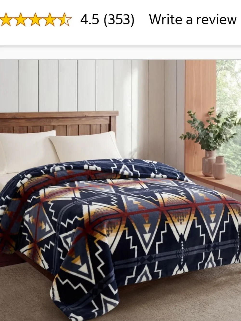 Pendleton Faux Fur Luxe Blanket, New, Arrow Flight, King